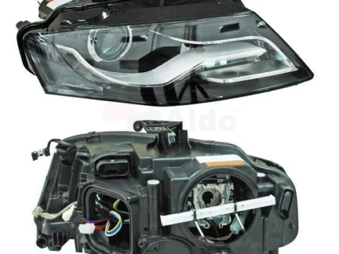 Optico Derecho Led Audi A4 2007/2011 Hid Xenon Para Regulacion Electrica - Incluye Motor - Usa Ampolleta D3S