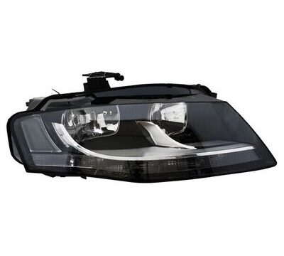 Optico Derecho Audi A4 2007/2011 Halogeno Biparabola Para Regulacion Electrica - Incluye Motor -Usa Dos Ampolletas H7