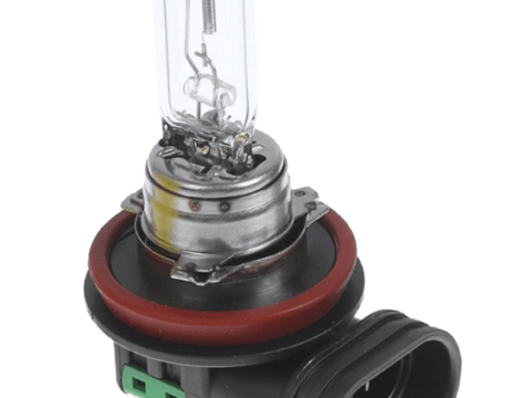 Foco de ampolleta halógena H-11 de 12V y 55W, ideal para automóviles en Chile.