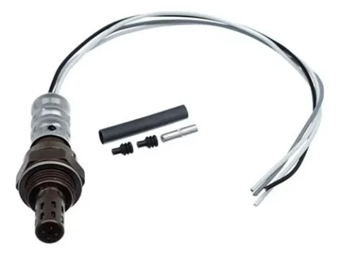 Sensor de oxígeno de 4 vías universal de 280 mm de largo en primer plano.