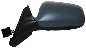 Espejo derecho eléctrico para Audi A3 modelo 2000-2003 de 5 puertas, con defroster, listo para pintar, luneta azul y luneta convexa de 5 pines.