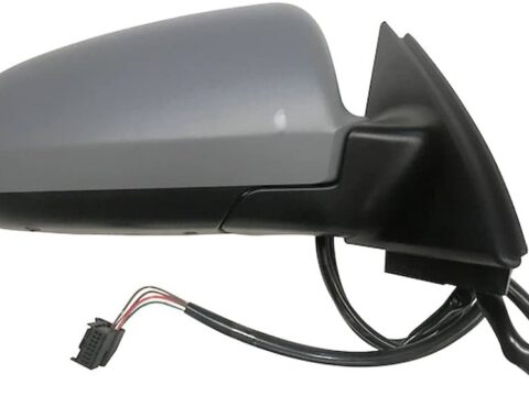 Retrovisor eléctrico del lado derecho para Audi A4 2000/2004 con funciones de desempañador, pintura adaptable y lente convexo de 7 pines en Chile.