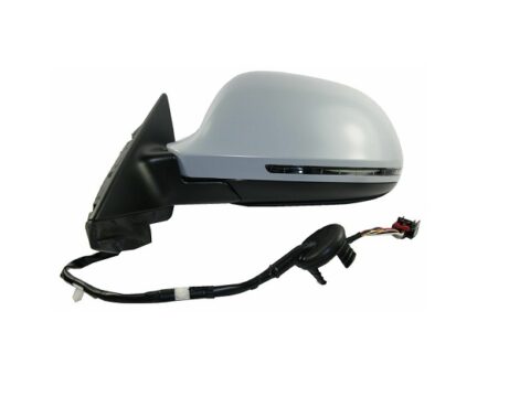 Espejo Izquierdo Audi A3 2009/2010 5 Puertas Electrico / Con Defroster / Con Senalizador (Blinker) / Para Pintar / Con Indicador De Punto Ciego 8 Pin