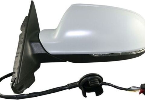 Espejo Izquierdo Audi A3 2010/2012 5 Puertas Electrico / Con Defroster / Con Senalizador (Blinker) / Para Pintar / Con Indicador De Punto Ciego 8 Pin