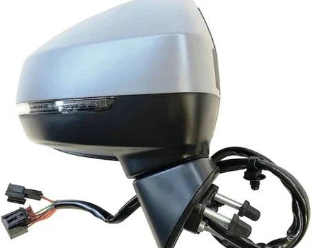 Espejo derecho para Audi A3 2010/2012 de 5 puertas con funciones eléctricas, defroster, señalizador de giro, listo para ser pintado y con luneta convexa de 8 pines.