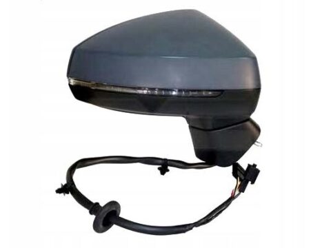 Espejo Izquierdo Audi A3 2012/2015 3/5 Puertas Electrico / Con Defroster / Con Senalizador (Blinker) / Para Pintar / Con Indicador De Punto Ciego 8 Pin