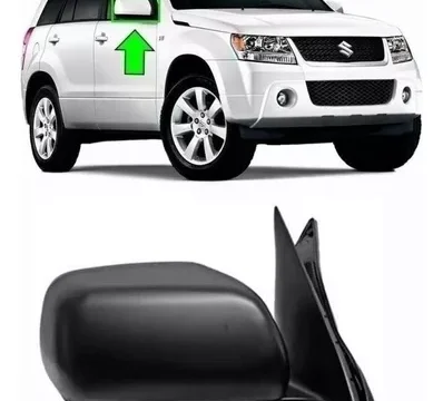 Espejo derecho eléctrico de Suzuki Grand Vitara/Nomade 2005/2015, reemplazo por modelo 388-Szd069Ep. Apto para automóviles en Chile.