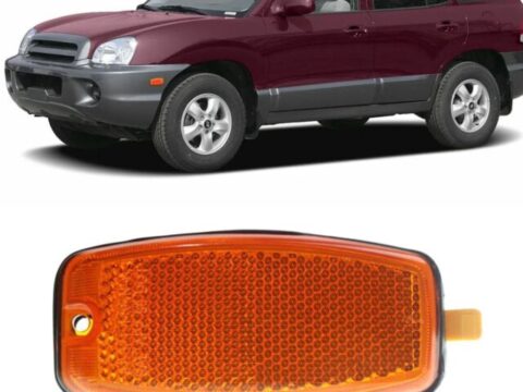 Farol lateral derecho/izquierdo de un Hyundai Santa Fe del año 2001 al 2005, vista principal.