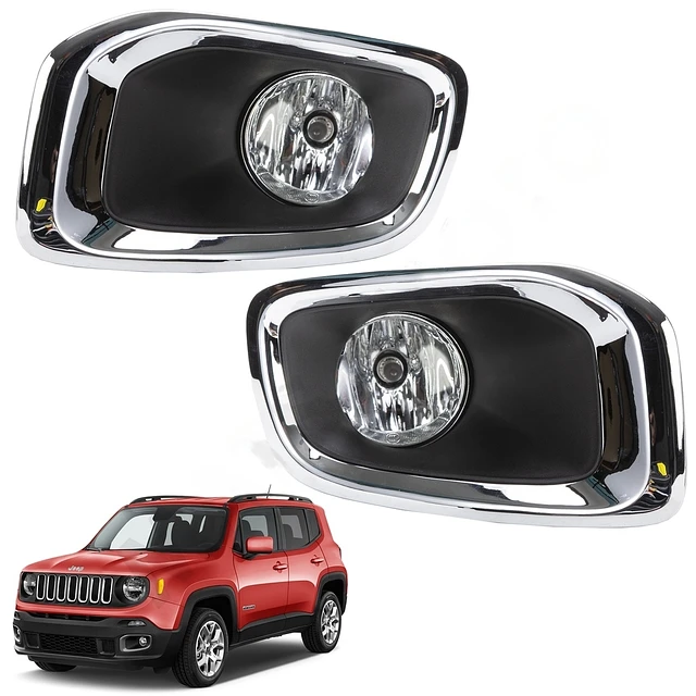 Neblinero Izquierdo/Derecho Jeep Renegade 2015 En Adelante 6 Foco antiniebla izquierdo/derecho para Jeep Renegade 2015 en adelante, ideal para incrementar la visibilidad en condiciones de neblina.