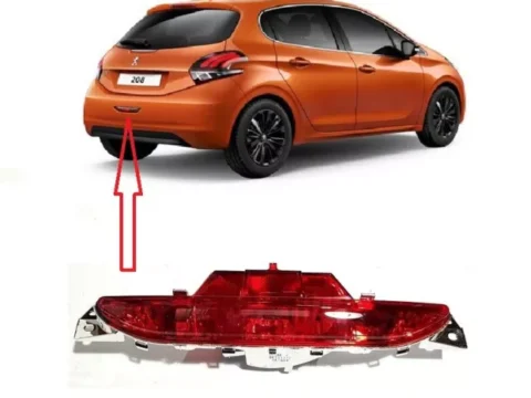 Farol antiniebla trasero para Peugeot 208 modelo 2013/2016 en Chile