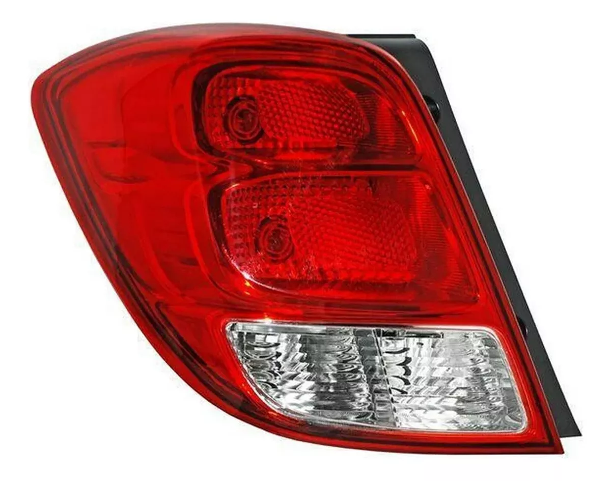 Farol Trasero Derecho Chevrolet Spark Sedan 2019 En Adelante 3 Farol trasero derecho del Chevrolet Spark Sedán 2019 en adelante, en color rojo brillante, detalle del diseño moderno y elegante.