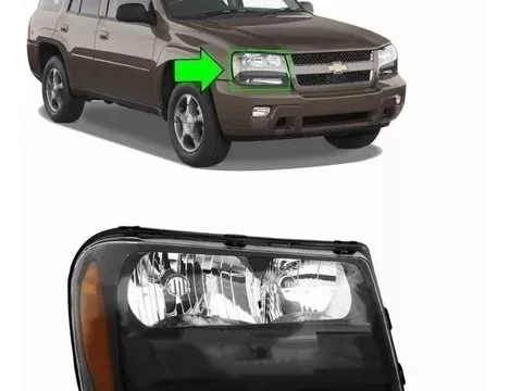 Luz delantera derecha de Chevrolet Trailblazer 2006/2009 optico derecho