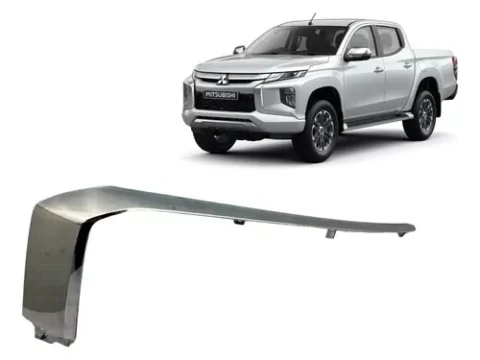 Embellecedor cromado delantero superior del parachoques derecho para Mitsubishi L200 del 2019 en adelante