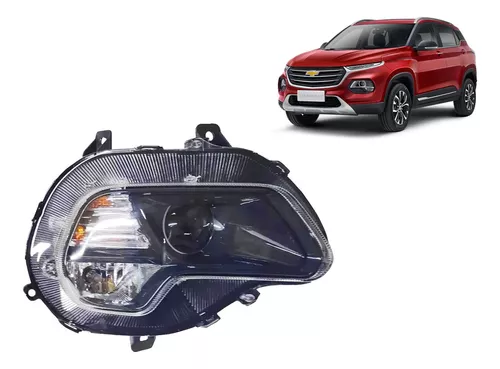 Optico Derecho Chevrolet Groove 2021/2024 - Tipo Halogeno 1 Faro delantero derecho de un Chevrolet Groove 2021/2024 con tecnología de iluminación halógena.