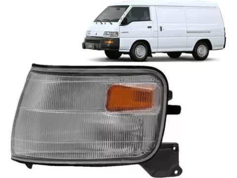 Vista frontal de un Farol para Mitsubishi L300 fabricado entre 2005 y 2015 en Punta Izquierdo.