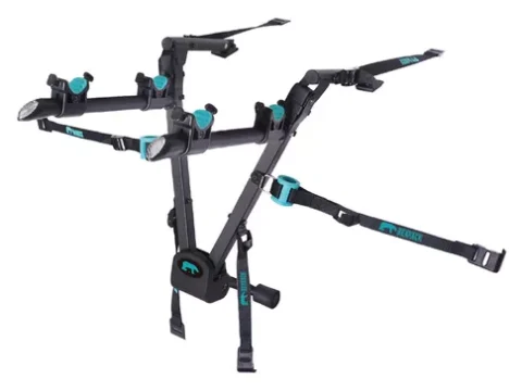 Porta bicicletas para maletero adaptable a sedanes, hatchbacks y SUV, modelo Transformer. Ideal para transportar dos bicicletas.