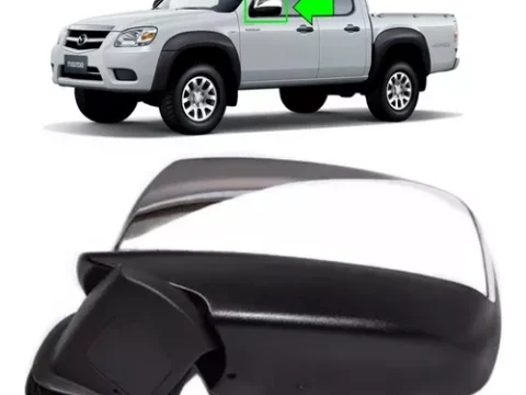 Espejo lateral derecho cromado eléctrico para Mazda BT50, modelo 2006/2009