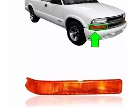 Farol intermitente derecho para camioneta Chevrolet S10 del año 1998 al 2003. Pieza de repuesto para vehículos en Chile.