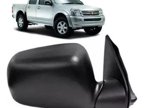 Espejo derecho negro para Chevrolet Dmax 2005 a 2014, manual - imagen principal.
