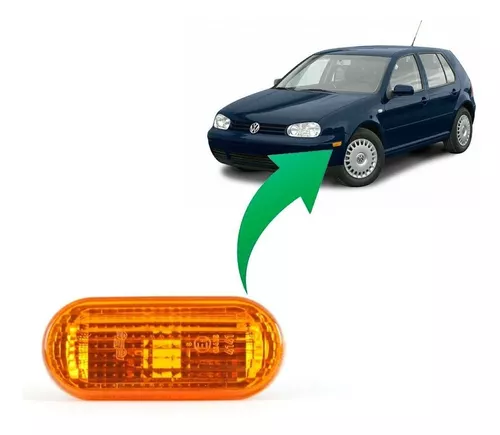 Farol Lateral Tapabarro Izquierdo/Derecho Volswagen Golf A4 1999/2007 - Ambar 13 Farol lateral tapabarro izquierdo o derecho para Volkswagen Golf A4 del año 1999 al 2007 en color ámbar, imagen principal.