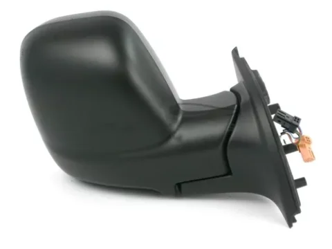 Espejo derecho eléctrico negro texturado para Peugeot Partner K9 L2 (versión larga) 2019 en adelante y Citroen Berlingo 2019 en adelante, con defroster y sensor de temperatura, abatible eléctricamente.