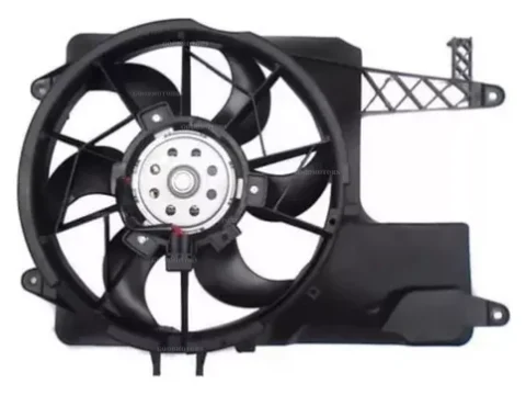 Partes de un Electroventilador para Volkswagen Gol G3 modelo 1999 al 2005 con sistema de aire acondicionado