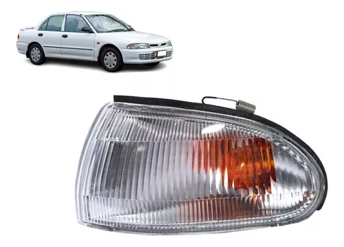 Faro delantero izquierdo de un Mitsubishi Lancer 1992-1995, se aprecia en la imagen principal. Perfecto para amantes de autos en Chile.