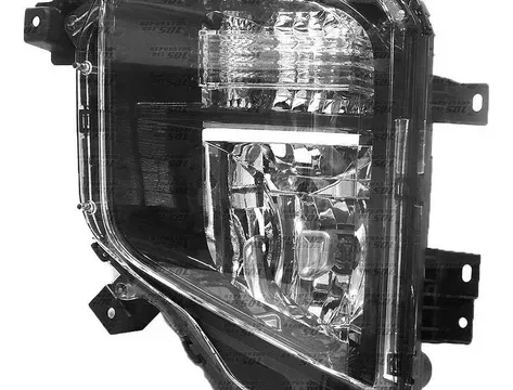 Neblinero derecho de un camioneta Mitsubishi L200 Dakar 2020 o posterior, adecuado para la visibilidad durante condiciones de neblina.