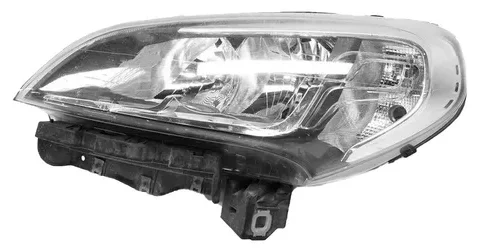 Espejo retrovisor izquierdo para Fiat Doblo 2015/2018 y Ram 1000 2019/2024 con fondo cromado, ajuste eléctrico e incluye motor. Eje para regulación eléctrica.