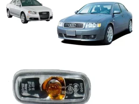 Pieza de repuesto para Farol Lateral Tapabarro Izquierdo/Derecho de Audi A4, modelo 1999 a 2004, ideal para sedanes.