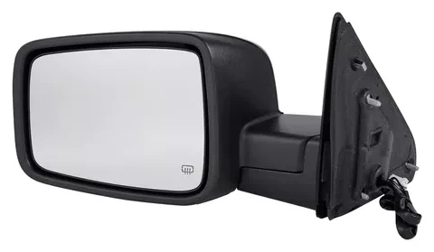 Espejo lateral derecho eléctrico de color negro para Dodge Ram 2009-2012 con función de desempañador.