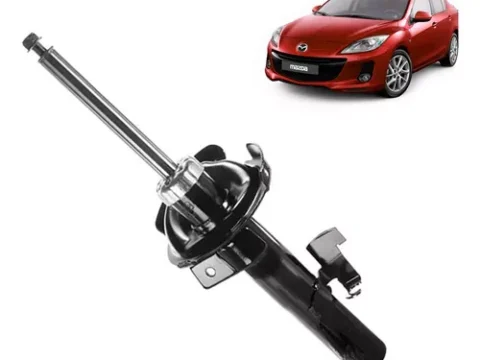 Amortiguador Delantero Izquierdo para Mazda 3 2004/2014 y Mazda 5 2011/2016, compatible con gas, repuesto de alta calidad para tu automóvil en Chile.