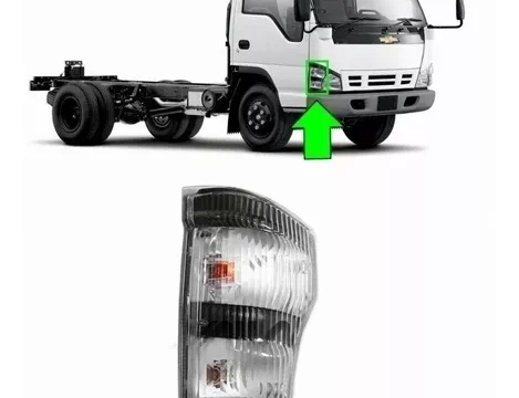 Farol delantero derecho de un Isuzu NPR del año 2005 al 2009 en Chile