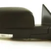 Espejo lateral eléctrico para Dodge Ram del 2009 al 2012, con funciones de desempañador, luz de asistencia y abatible eléctrico en color negro. Perfecto para tu vehículo en Chile.