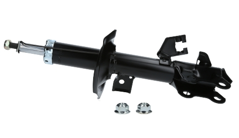 Amortiguador delantero de repuesto compatible con varios modelos de vehículos como el Suzuki Maruti, Chevrolet Spark, Daewoo Tico/Matiz y Chery IQ. Adecuado hasta el año 2005 para los primeros y del 2008 al 2014 para el último mencionado.