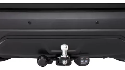 Enganche de remolque K2 para Discovery Sport 2015/2019 - Hembra del enganche rectangular, ideal para transporte de carga en vehículos.
