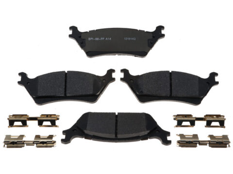 Pastillas de Freno Traseras para Ford F150 del 2012 al 2017, con freno de mano mecánico y fabricadas en cerámica - Imagen principal del producto.