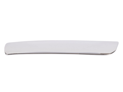 Pieza de repuesto para Toyota Hilux Vigo del año 2005 al 2015, muestra la moldura izquierda de la rejilla delantera. Perfecta para reemplazar la pieza original.