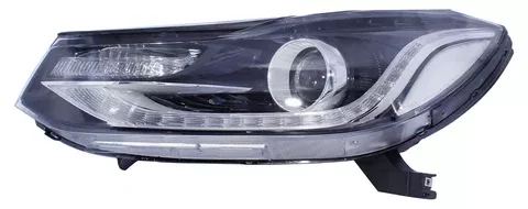 Faro izquierdo delantero del Chevrolet Tracker 2018/2021 con regulación eléctrica y DRL LED, incluye motor - Vista lateral.