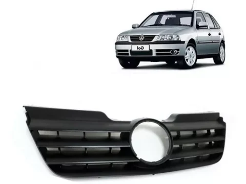 Vista frontal del Volkswagen Gol modelo 2004-2006 con detalles del Máscara característico.