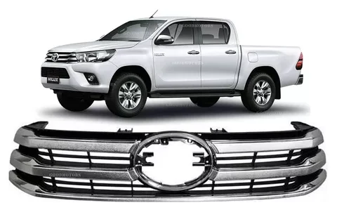 Toyota Hilux Revo 2016/2020 con máscara cromada, imagen principal.