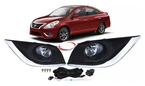 Kit de neblineros para Nissan Versa 2016-2019, ideal para una mayor visibilidad en condiciones de niebla. ¡Equipa tu auto con estilo y seguridad!
