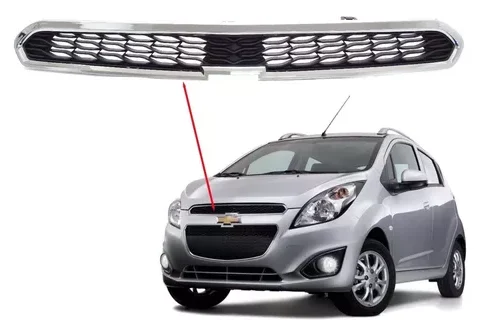 Fotografía de un Chevrolet Spark Gt del año 2013-2017 con la máscara superior destacada en primer plano.