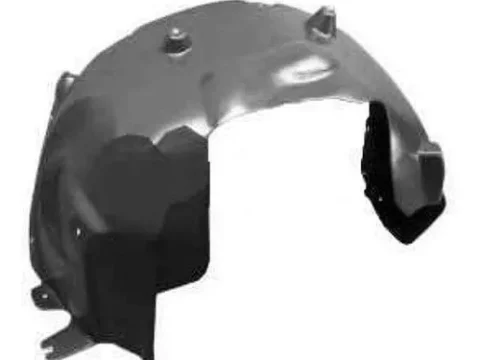 Guardafango delantero derecho de un vehículo Volkswagen Amarok modelo 2010 a 2016, en color negro brillante.