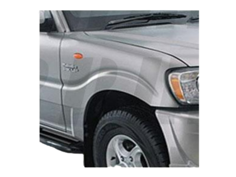 Pieza de repuesto para el tapabarro derecho de un Mahindra Pik Up del año 2008 en adelante. Adecuado para vehículos en Chile.
