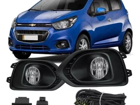 Piezas del kit de neblineros para un Chevrolet Spark Gt modelo 2018/2020, ideal para la conducción en condiciones de poca visibilidad.