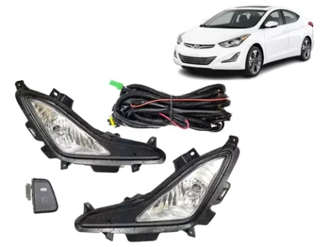 Kit de neblineros para Hyundai Elantra modelo 2014 a 2016, ideal para mejorar la visibilidad en condiciones de neblina.