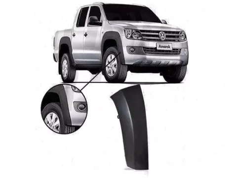 Repuesto de tapabarro delantero derecho corto para Volkswagen Amarok fabricado entre los años 2010 y 2016. Perfecto para mantener tu vehículo en óptimas condiciones en Chile.