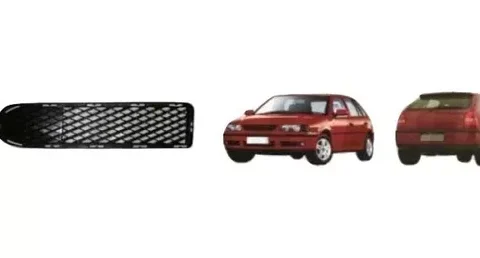 Pieza de repuesto del Rejilla Parachoques Derecho para Volkswagen Gol del año 2000 al 2004, en color negro mate. Perfecto para tu vehículo.
