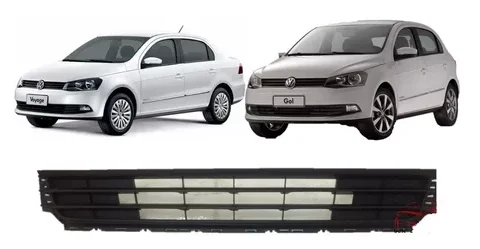 Rejilla cromada para parachoques central de Volkswagen Gol Trend G6 2013/2016